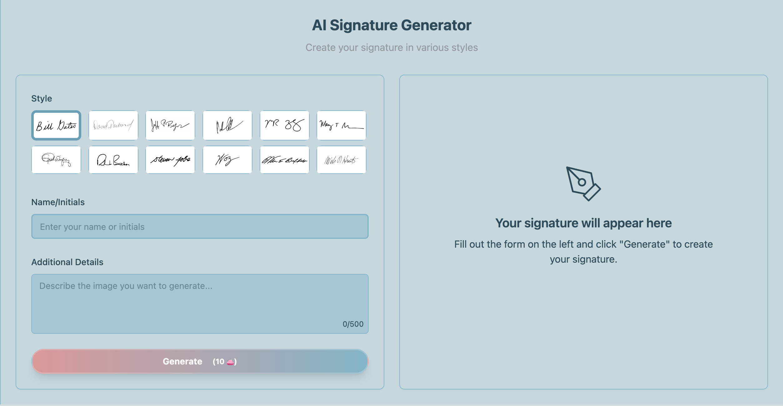 AI Signature Generator