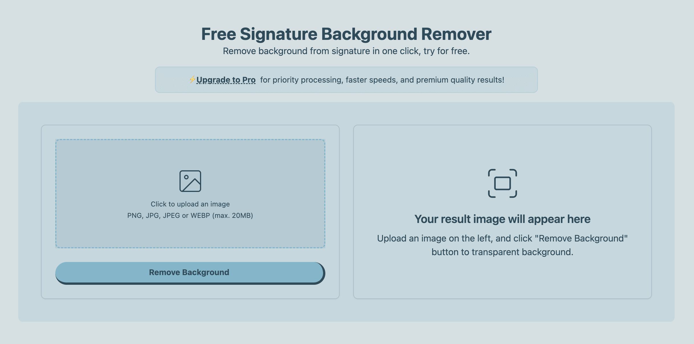 Signature Background Remover